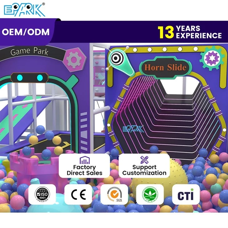 137m² Rainbow Castle Indoor Playground best