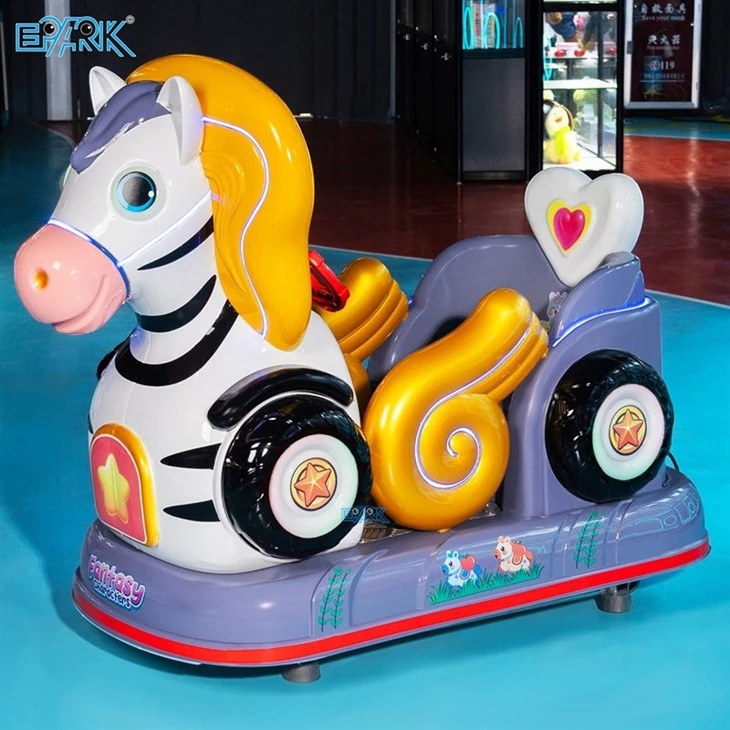 Fantasy Characters MP5 Coin Operated Zebra Kiddie Ride Machine suppliers