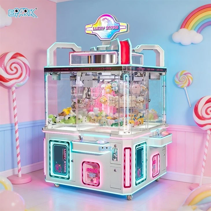 Lucky Stars 4-Player Arcade Claw Machine For Family Fun & Game Rooms manufacturers