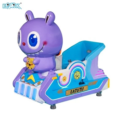 Latutu MP5 Cartoon Rabbit Kiddie Ride Coin Operated Children Swing Machine For Indoor Playground